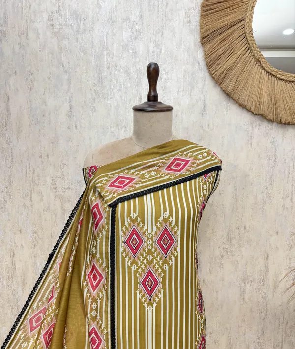 Graceful_Maheshwari_Unstitched_Suits_Olive_Green