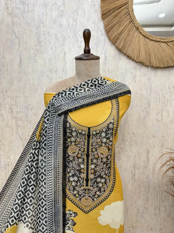 Authentic_Maheshwari_Unstitched_Suits_Yellow