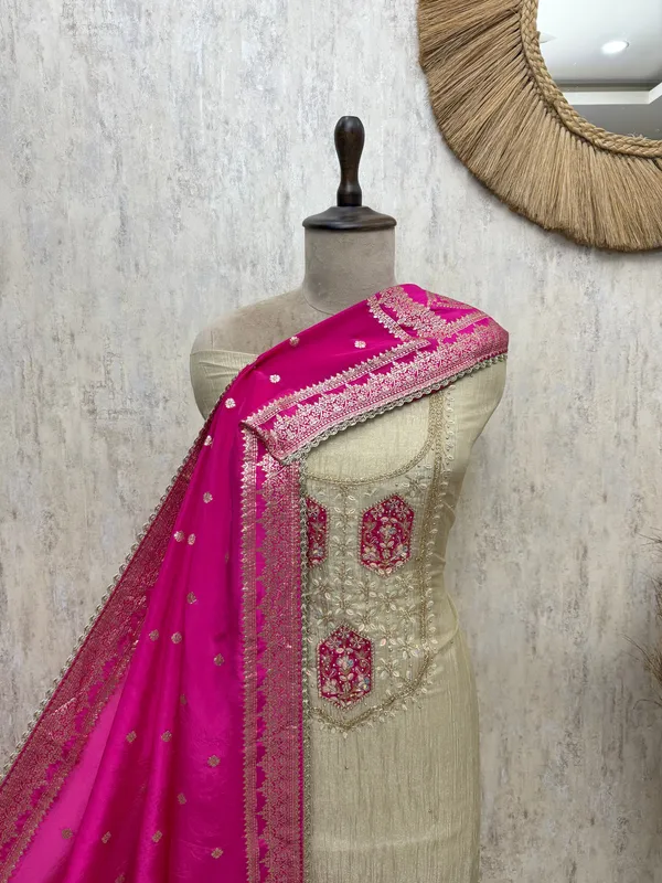 Royale_Crush_Tissue_Unstitched_Suits_Dark_Pink