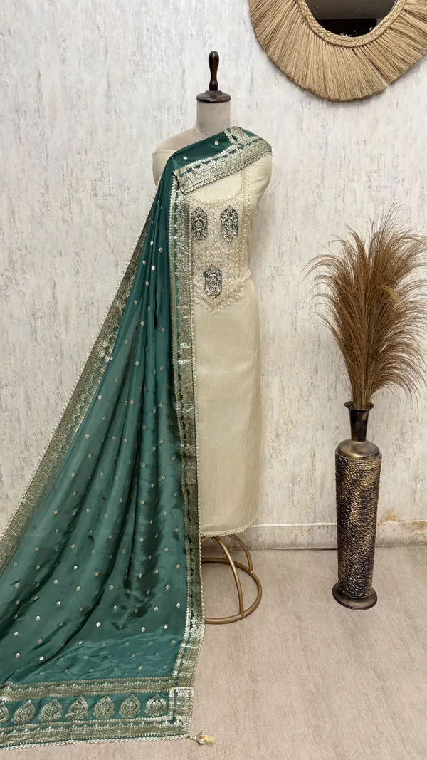 Royale_Crush_Tissue_Unstitched_Suits_Teal_Green
