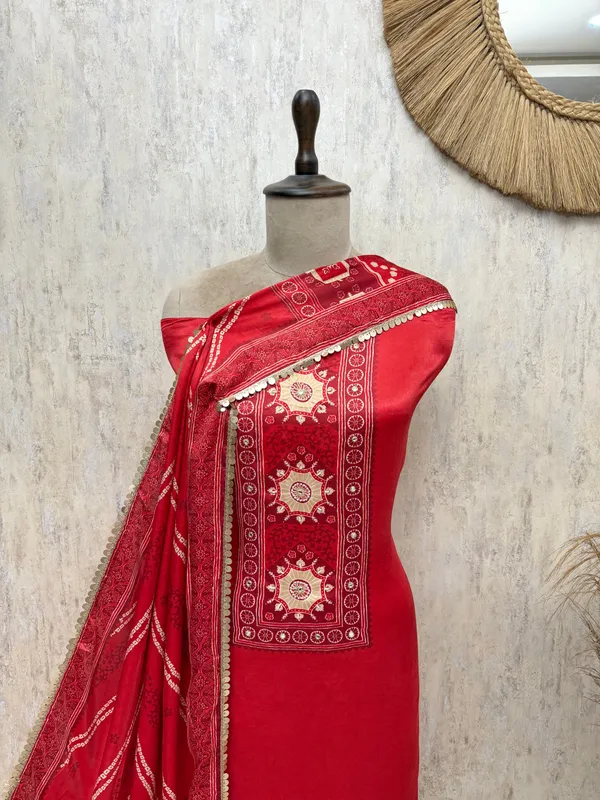 Gajji_Silk_Unstitched_Suits_Red