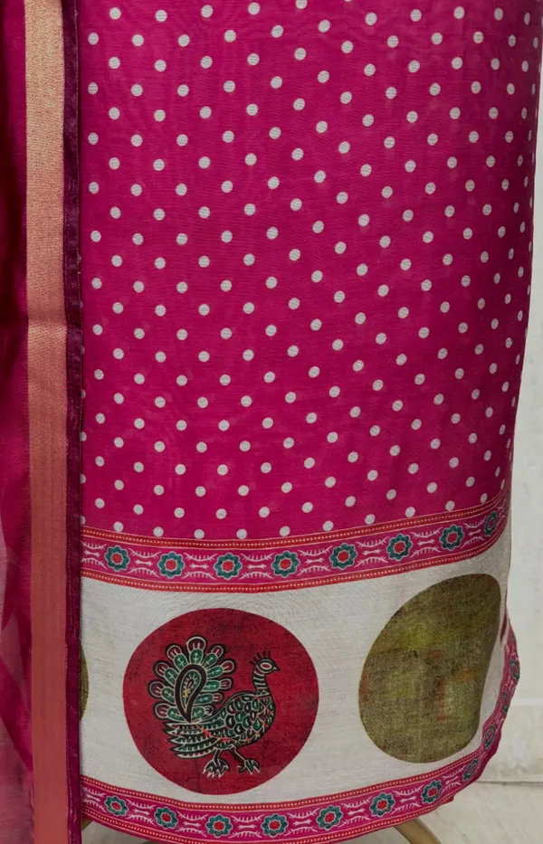 Seraphic_Maheshwari_Unstitched_Suits_Dark_Pink