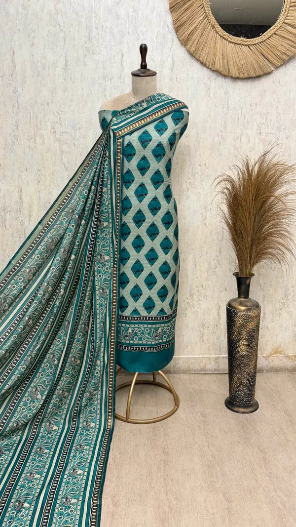 Enchanting_Legacy_Maheshwari_Unstitched_Suits_Teal_Green