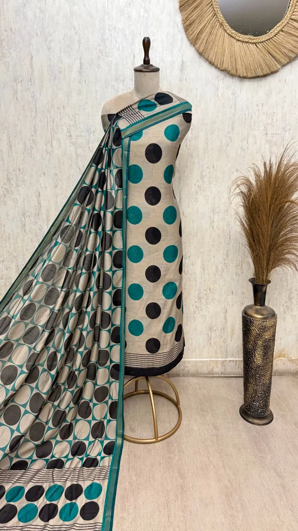 Maheshwari_Charm_Unstitched_Suits_Teal_Green