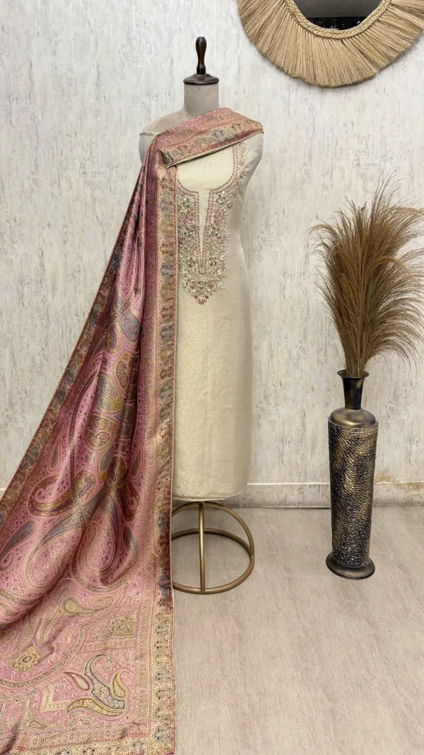 Premium_Tissue_Unstitched_Suits_Dark_Pink