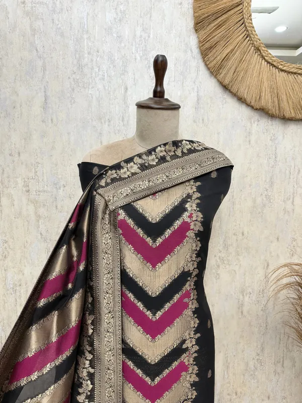 Kanjivaram_Royale_Silk_Unstitched_Suits_Dark_Pink