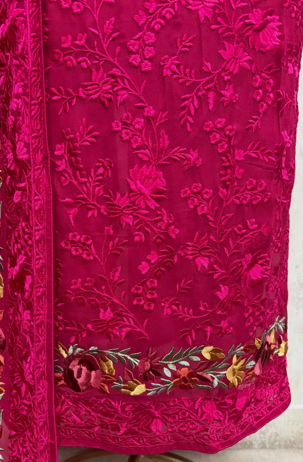 Timeless_Resham_Jaal_Georgette_Unstitched_Suits_Magenta