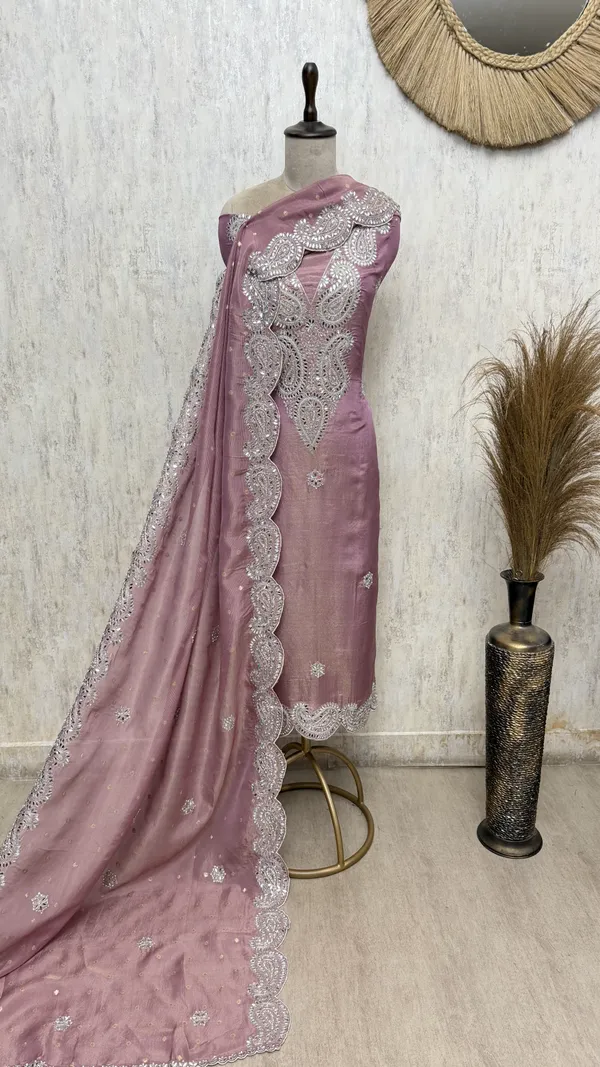 Paisley_Tissue_Unstitched_Suits_Dark_Pink