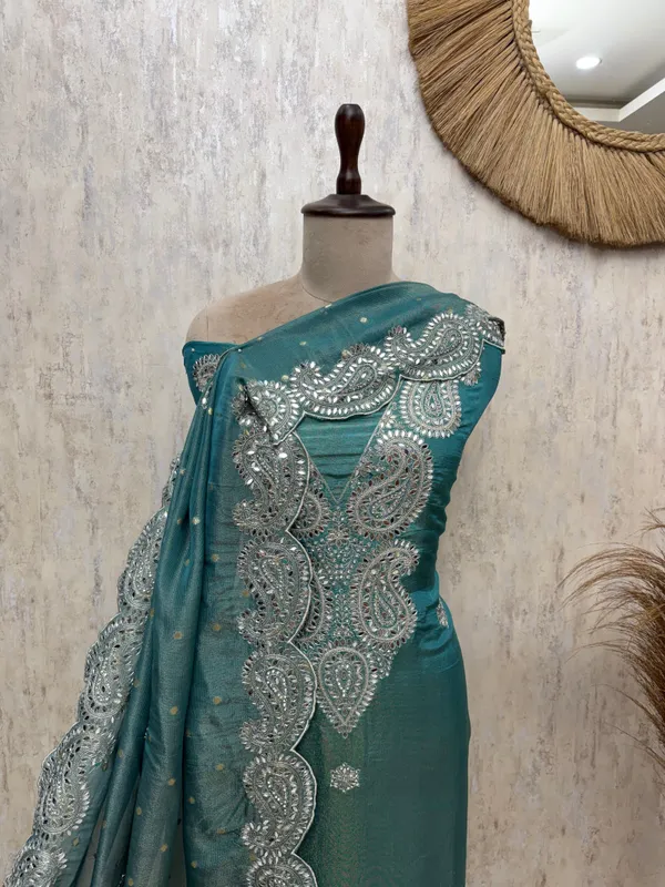 Paisley_Tissue_Unstitched_Suits_Teal_Blue