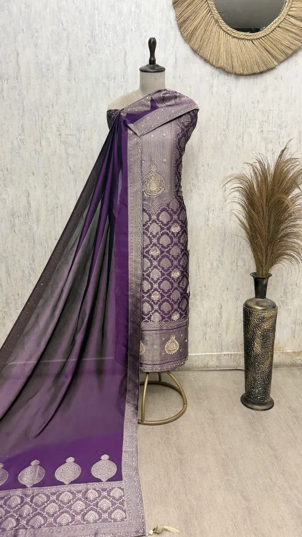 Resplendent_Kanjivaram_Silk_Unstitched_Suits_Wine_Purple