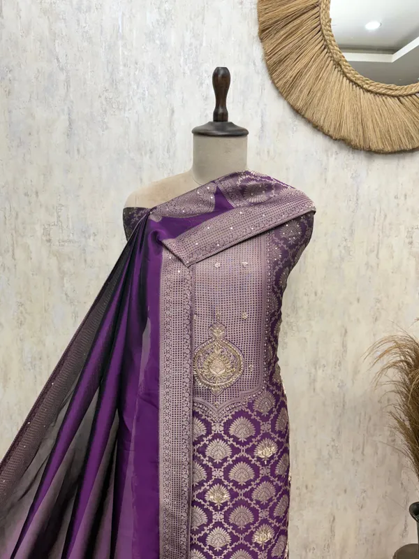 Resplendent_Kanjivaram_Silk_Unstitched_Suits_Wine_Purple