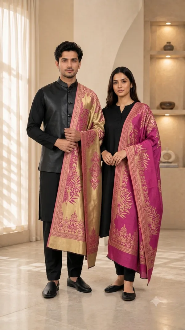 Reversible_Fine_Wool_Unisex_Stole_Pack_Of_1_With_Premium_Curated_Box_Packaging_Dark_Pink_Box_Packaging2