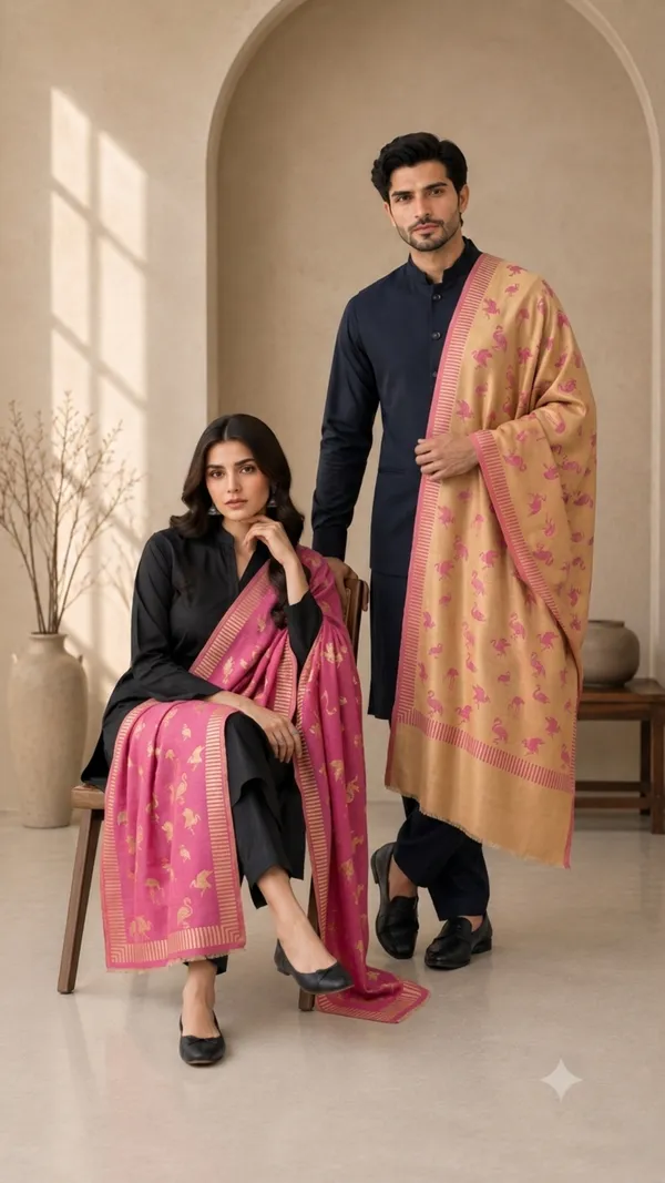 Flamingo_Reversible_Fine_Wool_Unisex_Stole_Pack_Of_1_With_Premium_Curated_Box_Packaging_Pink_Box_Packaging1