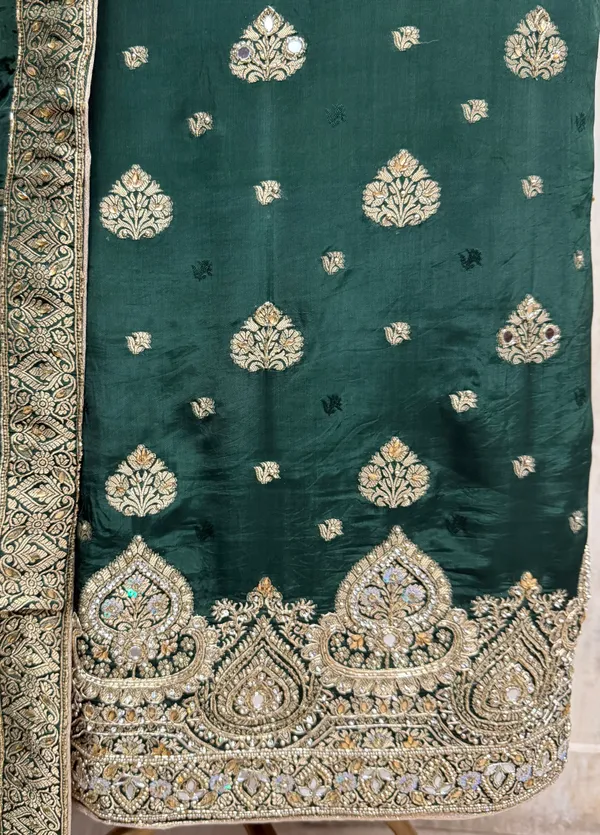 Majestic_Banarasi_Silk_Tissue_Unstitched_Suit_Teal_Green