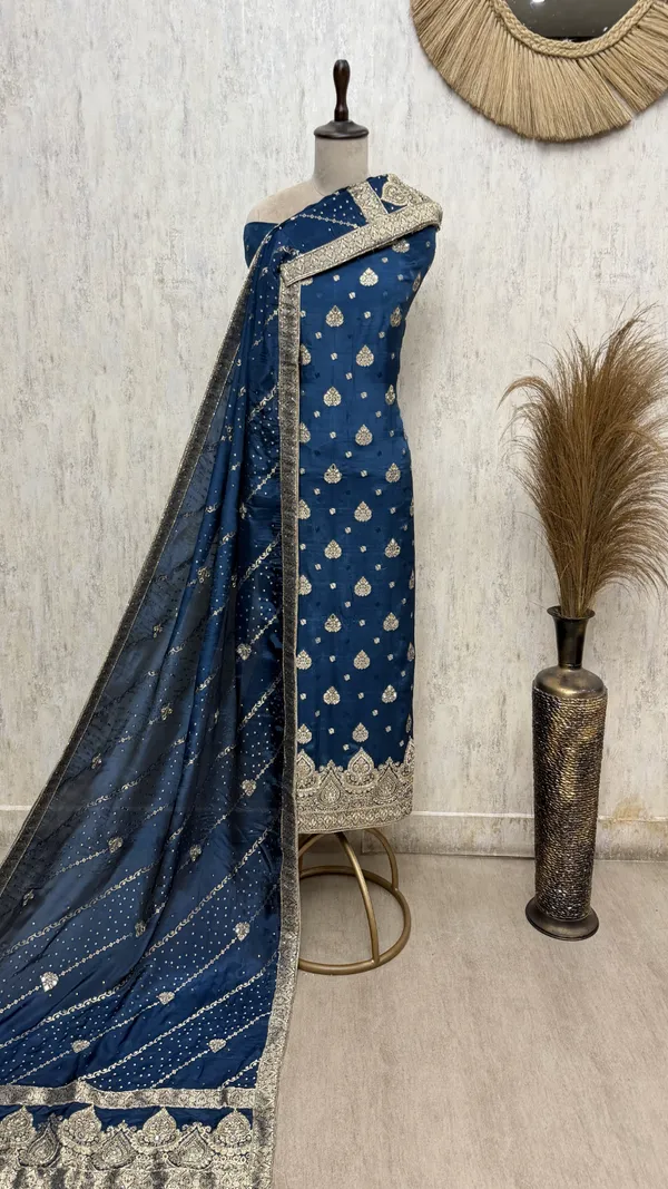Majestic_Banarasi_Silk_Tissue_Unstitched_Suit_Blue