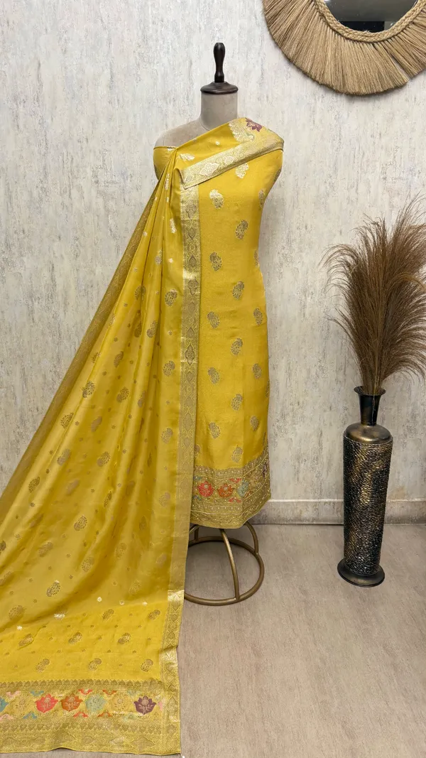 Tissue_Exquisite_Ensemble_Unstitched_Suits_Yellow