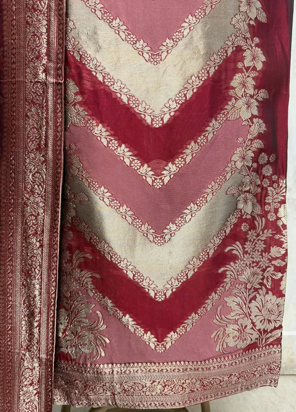 Aureate_Kanjivaram_Silk_Unstitched_Suits_Maroon