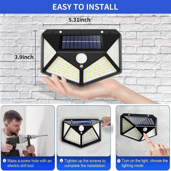 Black_Arto_Bright_Outdoor_Security_Lights_With_Motion_Sensor_Solar_Powered_Wireless_Waterproof_Night_Spotlight_For_Outdoor/Garden_Wall,_Solar_Lights_For_Home_100_Led_Pack_Of_1