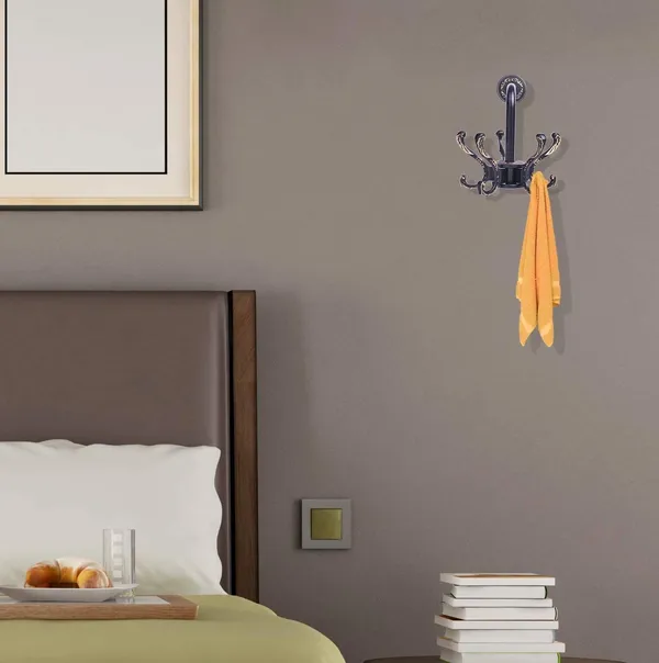 Black_Arto_Aluminium_Wall_Mount_360°_Swivel_Towel_Hooks