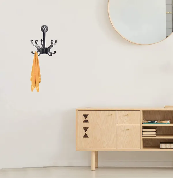 Black_Arto_Aluminium_Wall_Mount_360°_Swivel_Towel_Hooks