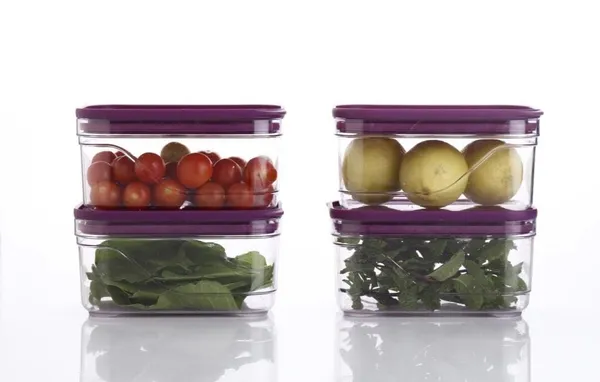Multicolour_Arto_Clear_Food_Storage_Containers_With_Purple_Lids,_Rectangular_Shape,_Pack_Of_3