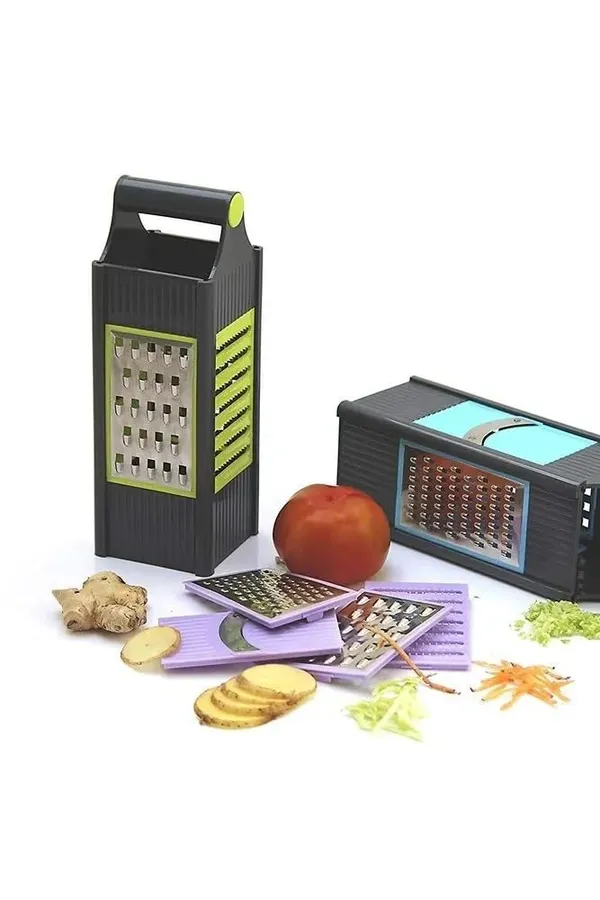 Multicolor_Arto_4_In_1_Handy_Smart_Vegetable_Slicer_Fruit_Slicer_Abs_And_Stainless_Steel_Four_Sided_Boxed_Grater_With_Handle_Chopper_Fruit_Slicer_Potatoes_Peeler_Attach_4_Blades_Pack_Of_2