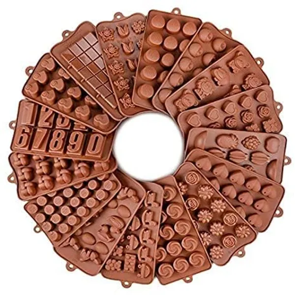 Brown_Arto_Silicone_Chocolate_Moulds,_Food_Grade,_9_Different_Shapes