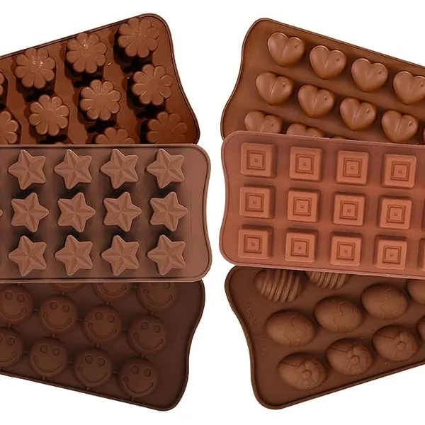 Brown_Arto_Silicone_Chocolate_Moulds,_Food_Grade,_9_Different_Shapes