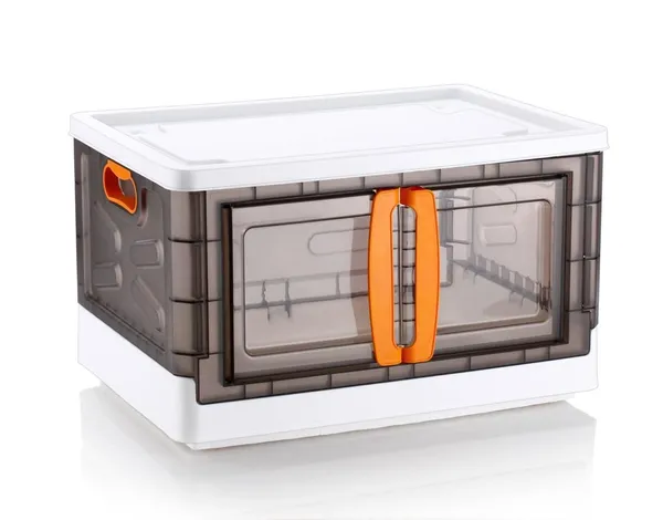 White_Arto_Kitchen_Storage_Bins_With_Lids,_Collapsible_And_Stackable_Storage_Bins,_Plastic_Closet_Organizer,_70_Ltr_Folding_Storage_Box,_Containers_For_Organizing_With_Door_Pack_Of_5