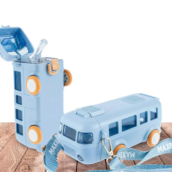 Multicolor_Joerres_Plastic_Aplic_Cute_Portable_Bus_Water_Bottle_With_Strap,Leakproof,Food_Grade_Bus_Shaped_With_Movable_Wheels_Drinking_Picnic_Bottle_With_Straw,Sipper_Bottle_For_Kids,Toddlers_500Ml,Multicolour