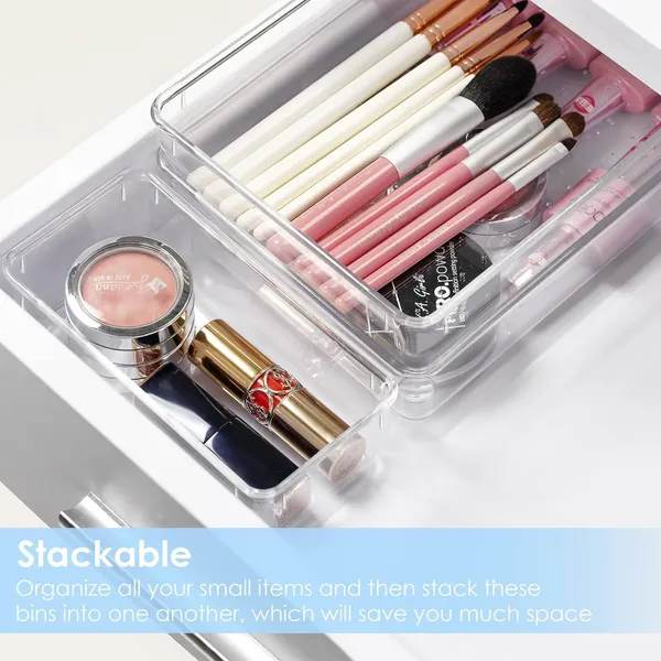 Transparent_Arto_Clear_Acrylic_Drawer_Organizer_Set_With_Various_Size_For_Bathroom,Bedroom_Dresser,Cosmetics_Makeup,Kitchen_Utensil,Office,Stationery,Drawer_Tray_Dividers,Vanity_Trays_Pack_Of_12