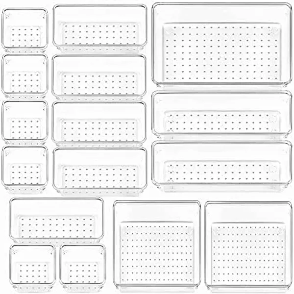 Transparent_Arto_Clear_Acrylic_Drawer_Organizer_Set_With_Various_Size_For_Bathroom,Bedroom_Dresser,Cosmetics_Makeup,Kitchen_Utensil,Office,Stationery,Drawer_Tray_Dividers,Vanity_Trays_Pack_Of_16