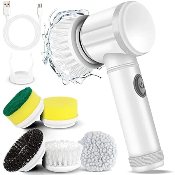 Multicolour_Arto_5In1_Multifunctional_Electric_Cleaning_Brush_With_Magic_Power_Household_Cleaning_Tools_Spin_Scrubber_With_Buffer_Polisher_For_Bathroom,Shower,Tub,Kitchen_Floor,Shower,Buffer_Polisher