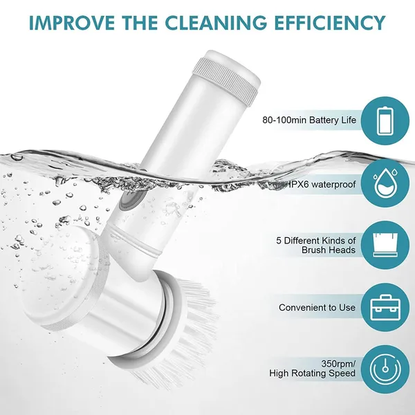 Multicolour_Arto_5In1_Multifunctional_Electric_Cleaning_Brush_With_Magic_Power_Household_Cleaning_Tools_Spin_Scrubber_With_Buffer_Polisher_For_Bathroom,Shower,Tub,Kitchen_Floor,Shower,Buffer_Polisher