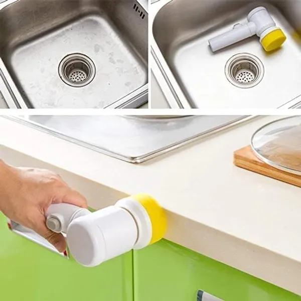 Multicolour_Arto_5In1_Multifunctional_Electric_Cleaning_Brush_With_Magic_Power_Household_Cleaning_Tools_Spin_Scrubber_With_Buffer_Polisher_For_Bathroom,Shower,Tub,Kitchen_Floor,Shower,Buffer_Polisher