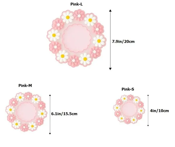 Multicolour_Flower_Design_Silicone_Coasters_For_Dining_Table_And_Countertop,_For_Hot_Pots,_Non-Slip,_Heat_Resistant_Trivet_Mats,_Dining_Table_Pads_For_Pots,_Bowls,_Dishes_&_Drinks,_Multi-Use_Set_Of_3