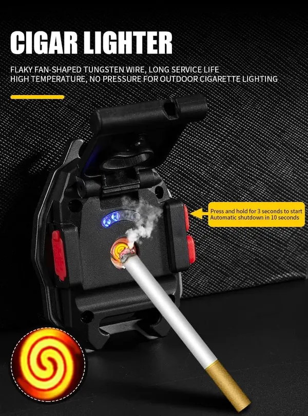Black_Keychain_4_In_1_Led_With_7_Mode_Rechargeable_Flashlights_With_Lighter,Whistles,Bottle_Opener_For_Outdoor,Indoor,Hiking_With_Magnet_Base_Ultra_Bright_800_Lumens_Portable_Emergency_Cob_Light