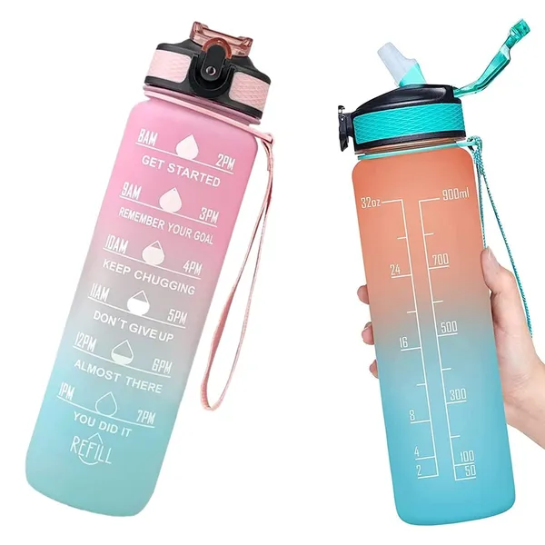 Multicolour_Arto_Unbreakable_Water_Bottle_1_Litre_With_Motivational_Time_Marker,_Leak_Proof_Durable_Bpa_Free_Non-Toxic_Water_Bottle_For_Office,Water_Bottle_For_Gym