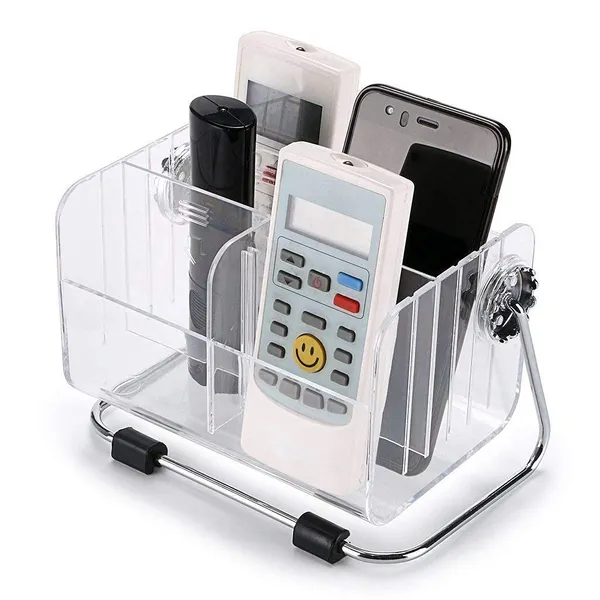 Transparent_Acrylic_Multipurpose_Holder_Box_For_Remote_Control,_Mobile_Phone,_Key_Storage,_Stationary,_Tv_Air-Conditioner_Remote_Control_Home_Desk_Storage_Stand_Organizer_Caddy_6_Slot