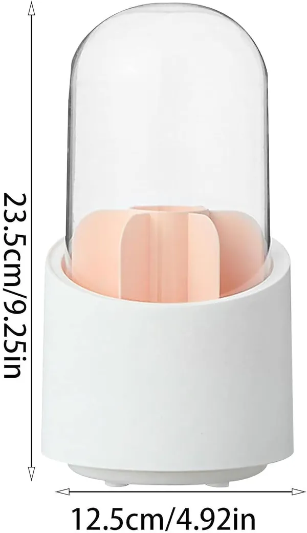 Transparent_Arto_360°Rotating_Dust-Proof_7_Compartment_Multifunctional_Organizer_With_Lid_For_Vanity,_Home,_Office,_Study_Table,_Dressing_Table_Makeup_Brush_Holder,_Stationary,_Pen_Storage_Box_Stand