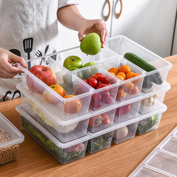 Transparent_Plastic_Veggie_Tray_With_Lid_5_Compartment_Food_Container_With_Dividers_Large_Serving_Tray_Travel_Snack_Containers_Saver_Snack_Box_Fruit,_Vegetable,_Salad,_Meal_Pack_Of_1