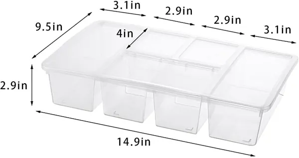 Transparent_Plastic_Veggie_Tray_With_Lid_5_Compartment_Food_Container_With_Dividers_Large_Serving_Tray_Travel_Snack_Containers_Saver_Snack_Box_Fruit,_Vegetable,_Salad,_Meal_Pack_Of_1