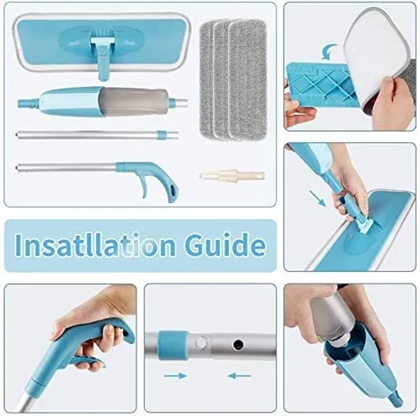 Multicolour_Arto_360_Degree_Spray_Mop_With_Removable_Washable_Cleaning_Pad,_Microfiber_Floor_Cleaning,_Quick,_Easy,_Multifunctional_Stainless_Steel_Multicolour