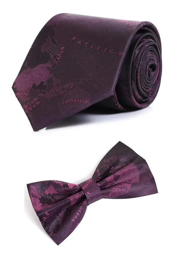 Necktie_With_Bow_Set_For_Men_Premium_Colors_Perfect_Combo_Luxurious_Jacquard_Weave