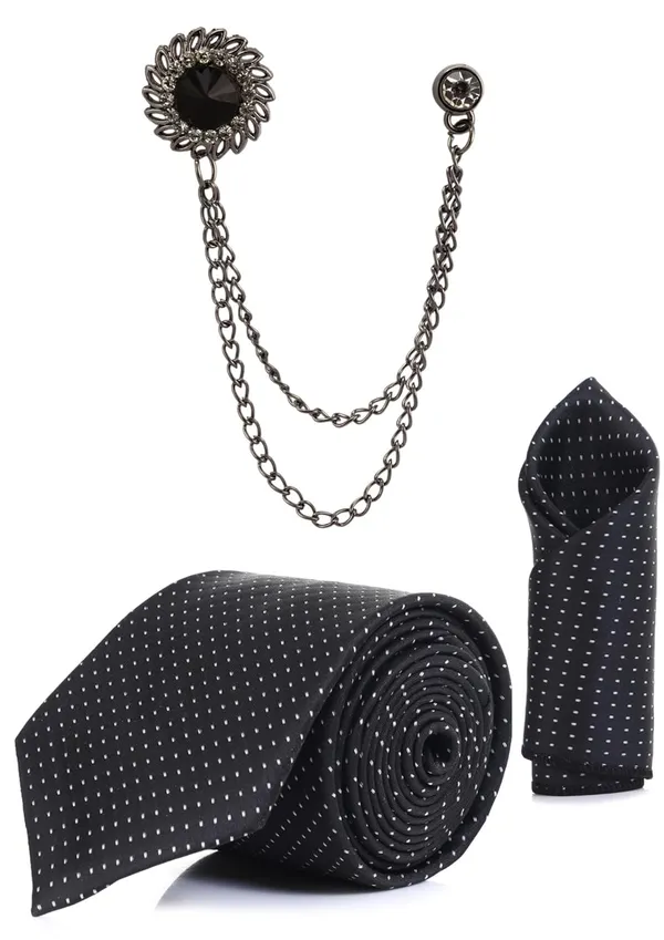 Necktie_With_Pocket_Square_&_Stylish_Brooch_Polka-Dots_Tie_Set_(PackOf_3)