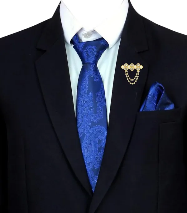 Men_Premium_Necktie,_Pocket_Square_&_Brooch_Combo_16_Colors_Gift_Set