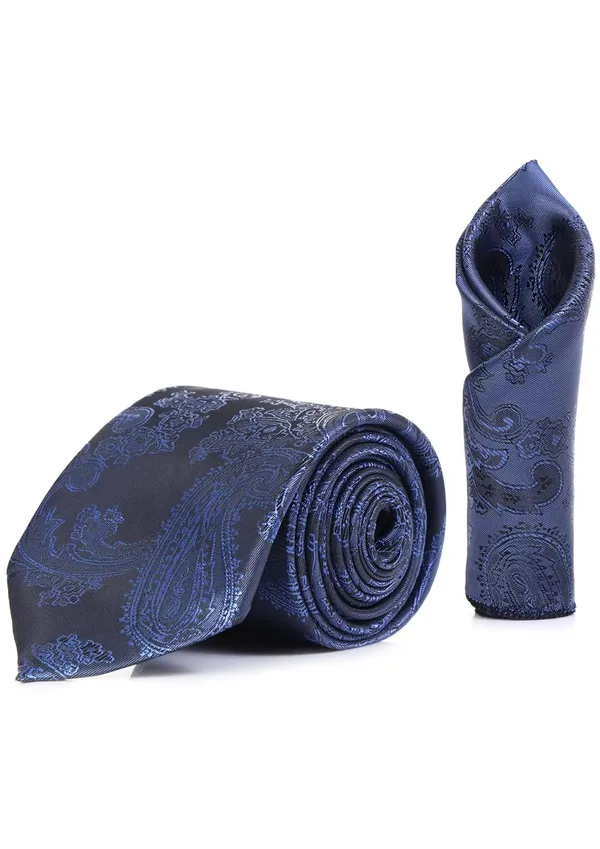 Men_Paisley_Necktie,_Bow_Tie_&_Pocket_Square_Set_�_13_Colors_Stylish_Paisley_Pattern_�_Classic_paisley_design_adds_luxury