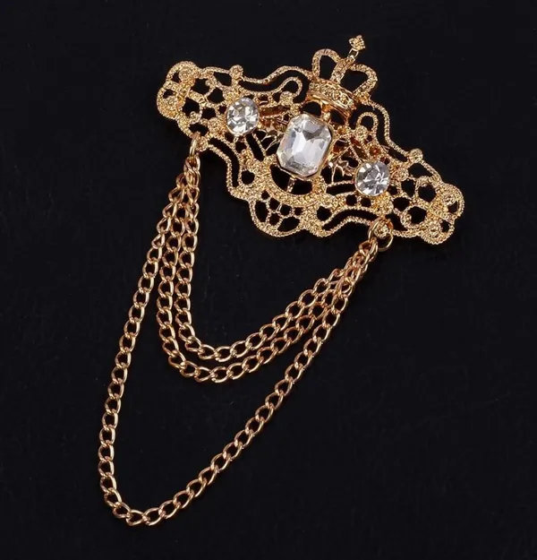 Necktie_For_Men_Complete_Style_Set_�_Includes_1_premium_satin_necktie,_1_matching_pocket_square,_and_1_elegant_crown_brooch_with_chain.