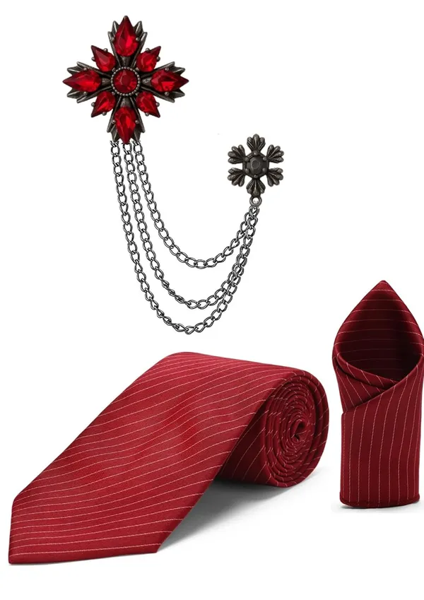 necktie_For_Men_Complete_Combo_Set_�_Stylish_necktie,_matching_pocket_square_&_premium_brooch_included_Self-Lining