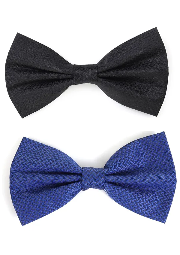 Premium_Satin_Bow_Tie_for_Men_�_Pre-Tied_Adjustable_Bow_Tie_Set_Two_Bowties_Different_Colors